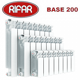 Биметаллический радиатор Rifar Base 200/100, 8 секций